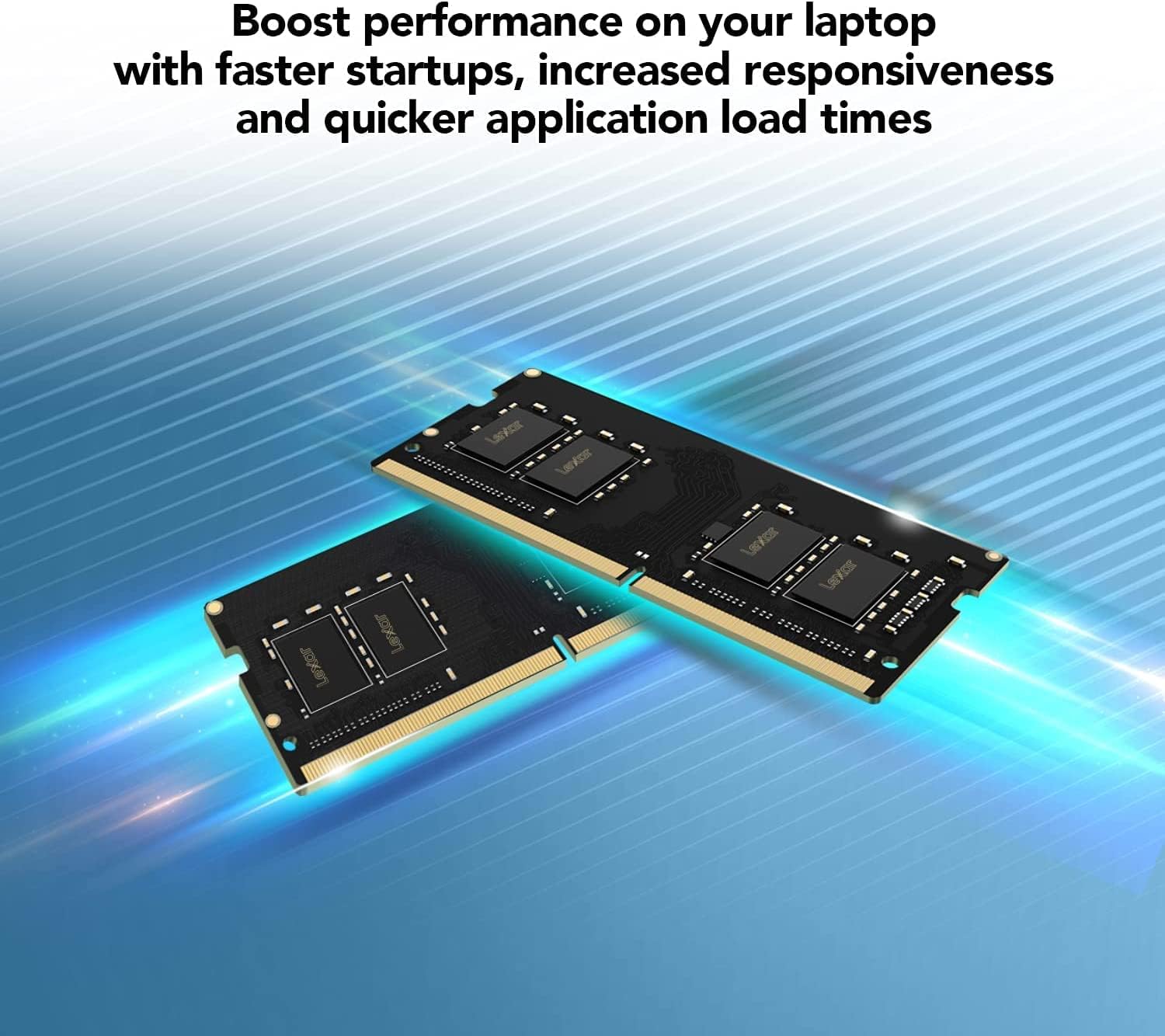 Lexar SODIMM DDR4 RAM 3200 MHz, 260-Pin SODIMM Laptop Memory, High Performance SO-DIMM, PC Laptop Computer Memory Lexar SODIMM DDR4 RAM 3200 MHz, 260-Pin SODIMM Laptop Memory, High Performance SO-DIMM, PC Laptop Computer Memory